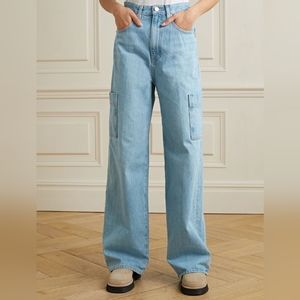 NWT Frame High Rise‎ Baggy Pocket Cargo Jeans size 28